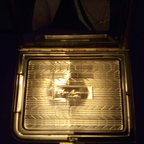 ELGIN AMERICAN COMPACT VINTAGE GOLDEN BRASS 1950s - Picture 4 of 9